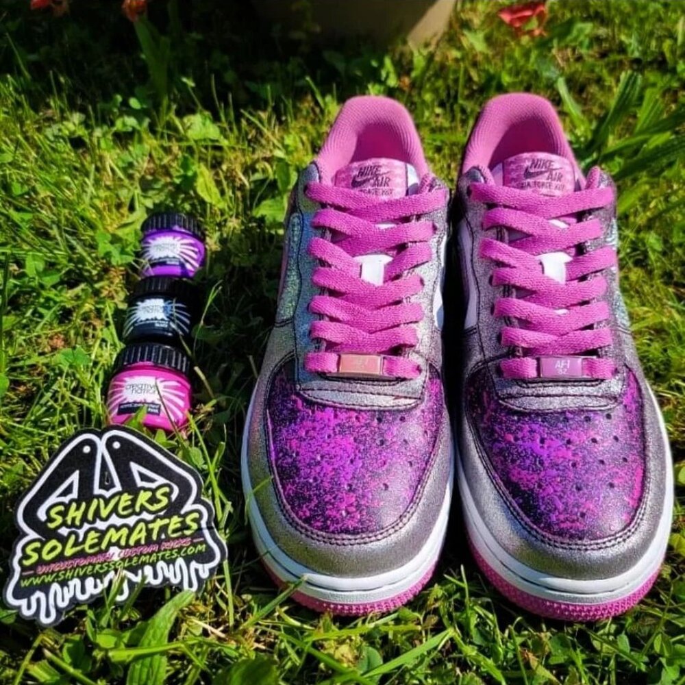 Custom Bling Splatter | Retro Nike AF1 | Low - Picture 6 of 9
